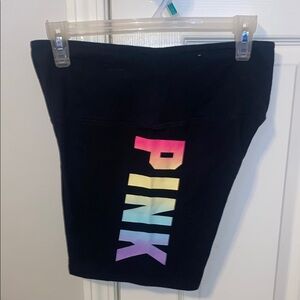 PINK Black Skirt with Rainbow Logo